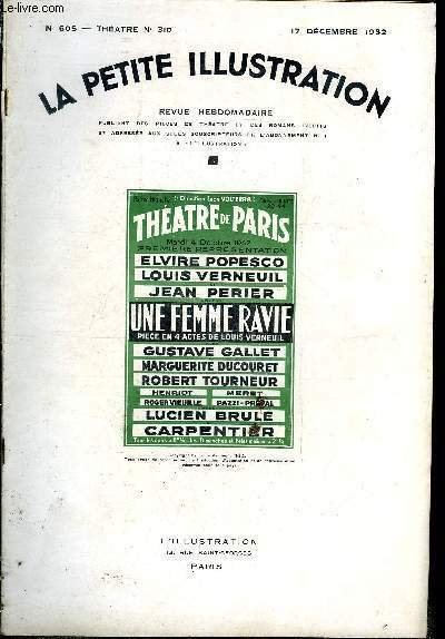 La petite illustration - nouvelle série n° 605 - théatre …