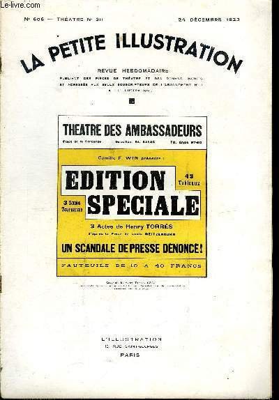 La petite illustration - nouvelle série n° 606 - théatre …