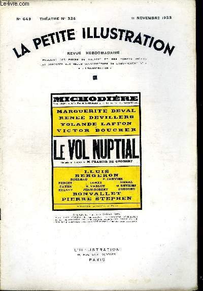 La petite illustration - nouvelle série n° 649 - théatre …