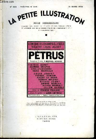 La petite illustration - nouvelle série n° 668 - théatre …