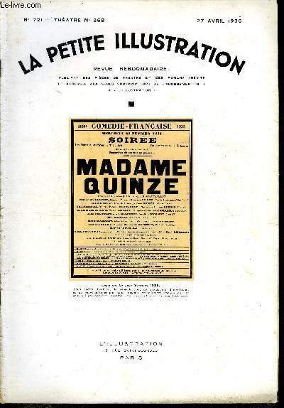 La petite illustration - nouvelle série n° 721 - théatre …