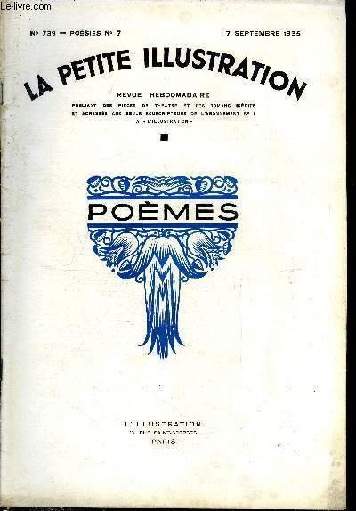 La petite illustration - nouvelle série n° 739 - poésies …