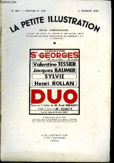 La petite illustration - nouvelle série n° 907 - théatre …