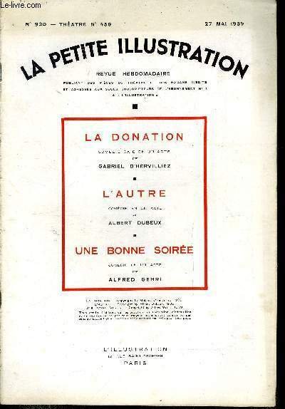 La petite illustration - nouvelle série n° 920 - théatre …