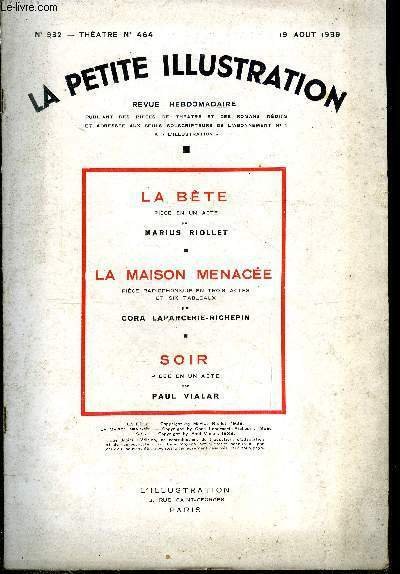 La petite illustration - nouvelle série n° 932 - théatre …