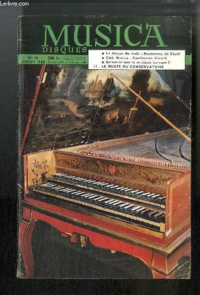 Musica n° 46 - La musique baroque par Goléa, Gabriel … | Immagine principale