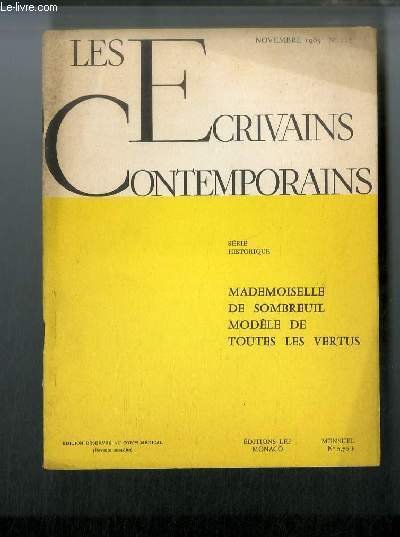 Les écrivains contemporains Série historique n° 115 - Mademoiselle de … | Immagine principale