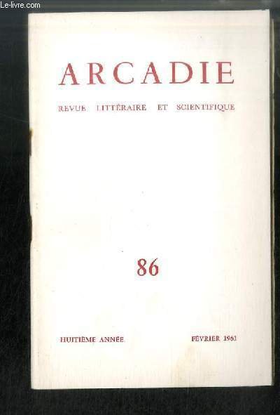 ARCADIE n° 86 - Pietro Fortini, par Roger Peyrefitte - … | Immagine principale