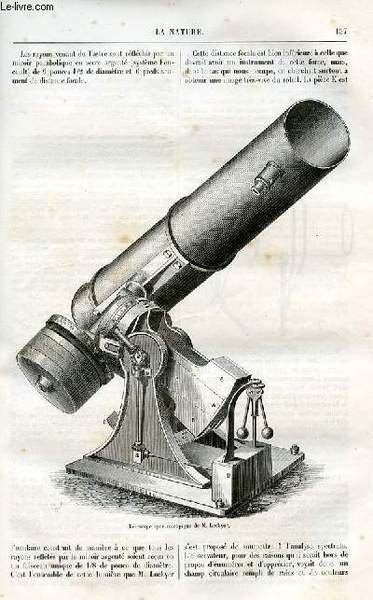 La nature n° 10 - La planète Mars d'après les dernières observations astronomiques, étude de sa géographie et de ses conditions d'habitabilité par Camille Flammarion, Les fondations par l'air comprimé par H. Blerzy, La distribution géographique des huiles