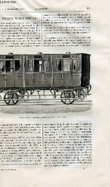 La nature n° 118 - Le nouveau wagon Giffard, Les …