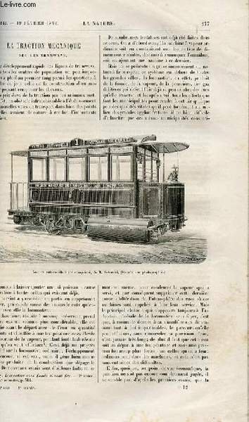 La nature n° 142 - La traction mécanique sur les … | Immagine principale
