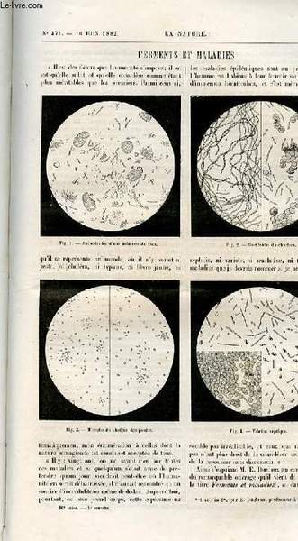 La nature n° 471 - Ferments et maladies, Distribution de … | Immagine principale