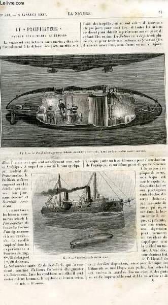 La nature n° 710 - Le pacificateur, bateau sous marin …