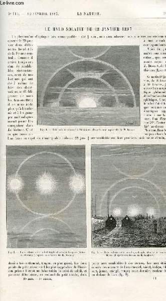 La nature n° 715 - Le halo solaire du 28 …