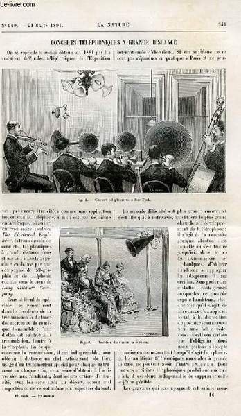 La nature n° 929 - Concerts téléphoniques a grande distance, …