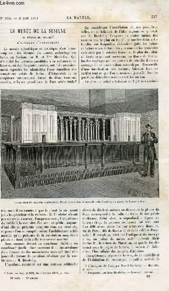 La nature n° 935 - Le musée de la Susiane …