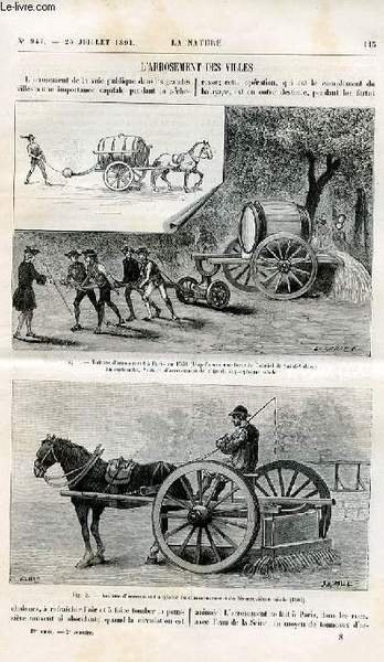 La nature n° 947 - L'arrosement des villes, Les animaux …