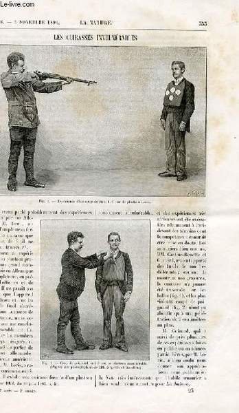 La nature n° 1118 - Les cuirassés invulnérables avec gravures …