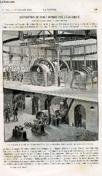 La nature n° 1156 - Distribution de force motrice par …