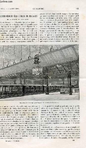 La nature n° 1157 - Transbordeur électrique de bagages - …