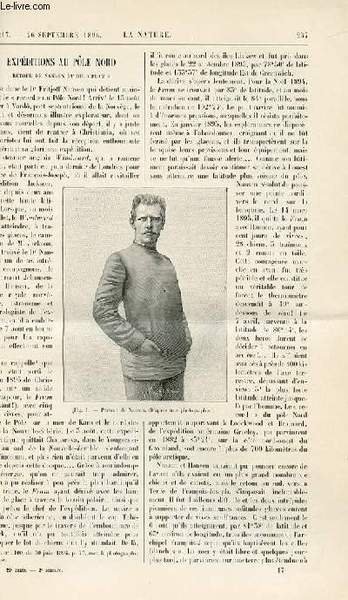 La nature n° 1217 - Expéditions au pôle nord - …