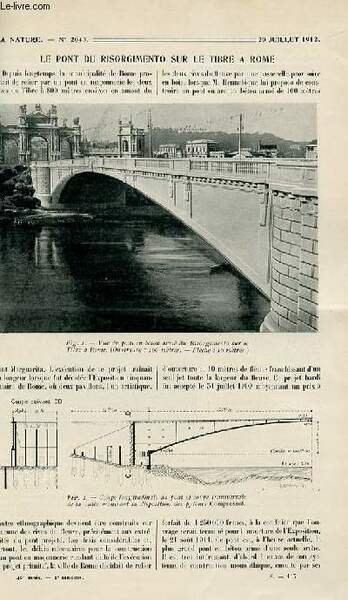 La nature n° 2043 - Le pont du Risorgimento sur …