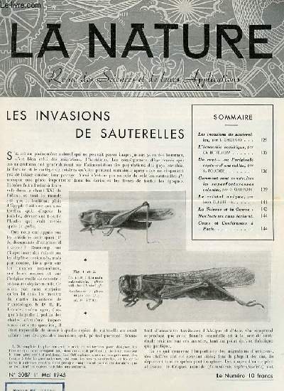 La nature n° 3087 - Les invasions de sauterelles par … | Immagine principale