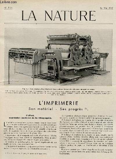 La nature n° 3136 - L'imprimerie (suite) par Laborderie, Mille …