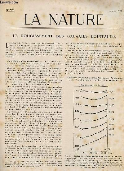 La nature n° 3189 - Le rougissement des galaxies lointaines … | Immagine principale