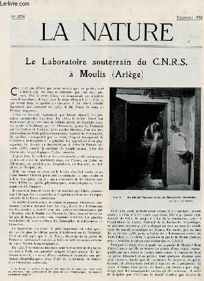 La nature n° 3224 - Le laboratoire souterrain du CNRS … | Immagine principale