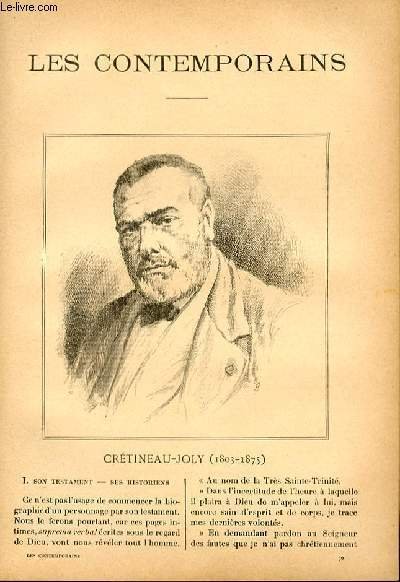 Crétineau-Joly (1803-1875). LES CONTEMPORAINS N°70