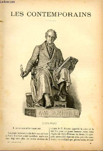 André Marie AMPERE (1775-1836). LES CONTEMPORAINS N°81