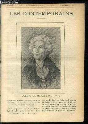 Joseph de Maistre (1751-1821). LES CONTEMPORAINS N°160