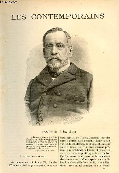 Pasteur (1822-1895). LES CONTEMPORAINS N°186