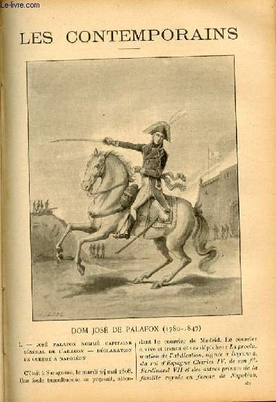 Dom José de Palafox (1780-1847). LES CONTEMPORAINS N°257