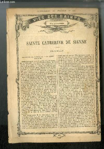 Vies des Saints n° 65 - Sainte Catherine de Sienne … | Immagine principale