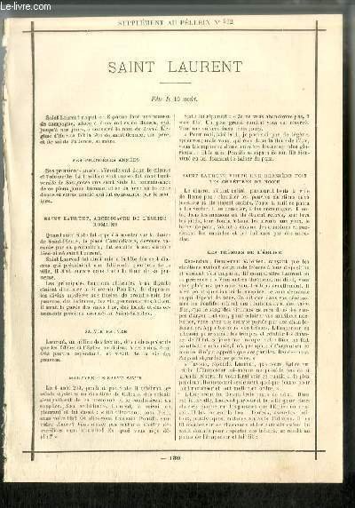 Vies des Saints n° 130 - Saint Laurent - fête … | Immagine principale