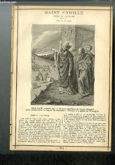 Vies des Saints n° 214 - Saint Cyrille, évêque de … | Immagine principale