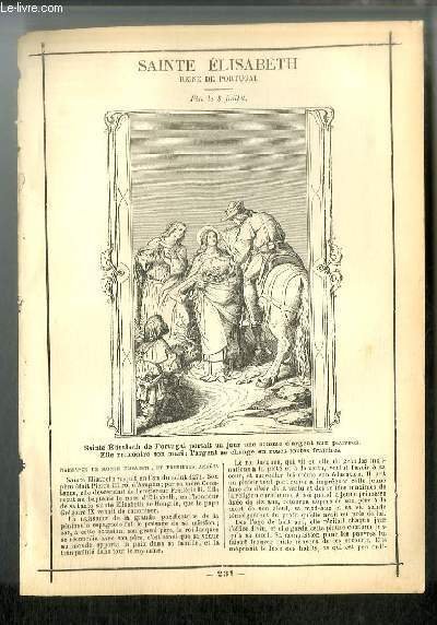Vies des Saints n° 231 - Sainte Elisabeth, reine de …