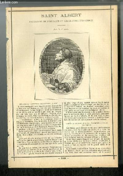 Vies des Saints n° 269 - Saint Albert, patriarche de Jérusalem et législateur des Carmes - fête le 8 mars