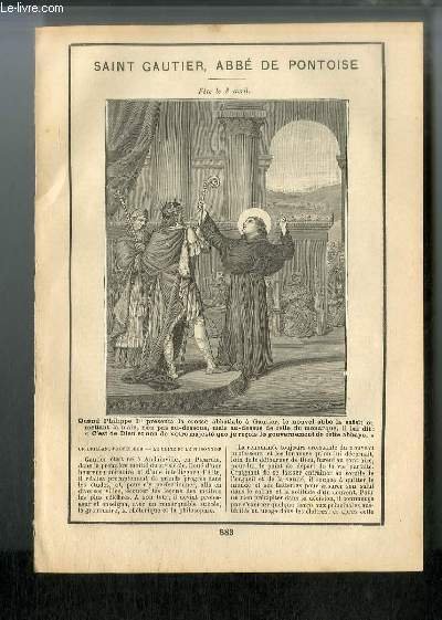 Vies des Saints n° 583 - Saint Gautier, abbé de … | Immagine principale