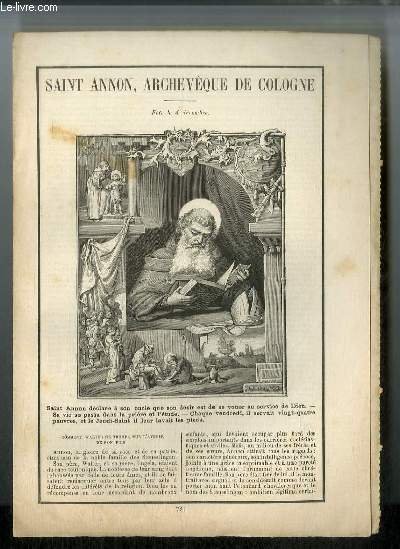 Vies des Saints n° 721 - Saint Annon, archevêque de … | Immagine principale