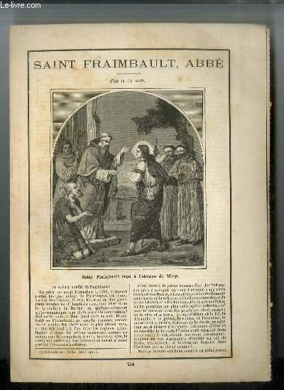 Vies des Saints n° 754 - Saint Fraimbault, abbé - … | Immagine principale