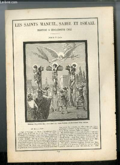 Vies des Saints n° 798 - Les saints Manuel, Sabel …
