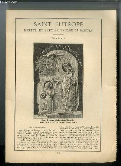 Vies des Saints n° 895 - Saint Eutrope, martyr et … | Immagine principale