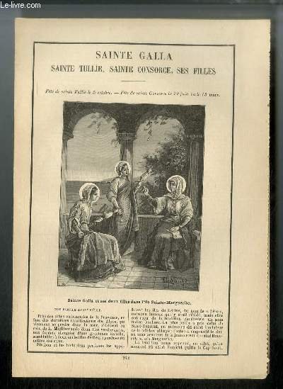 Vies des Saints n° 912 - Sainte Galla, STE Tullie, … | Immagine principale
