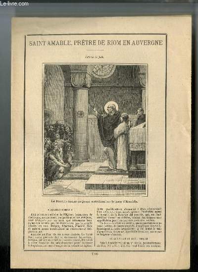 Vies des Saints n° 1006 - Saint Amable, prêtre de … | Immagine principale