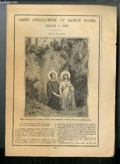 Vies des Saints n° 1027 - Saint Chrysante et Sainte … | Immagine principale