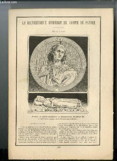 Vies des Saints n° 1096 - Le bienheureux Humbert III, … | Immagine principale