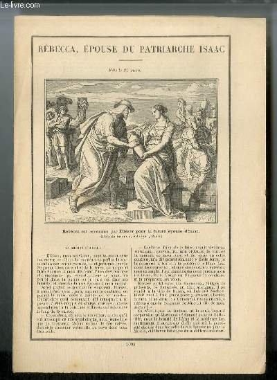 Vies des Saints n° 1098 - Rébecca, épouse du patriarche … | Immagine principale